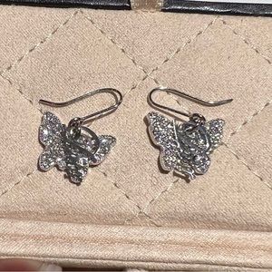 Dior Crystal Butterfly Earrings